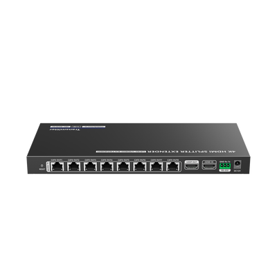 Kit Divisor y Extensor HDMI / Divide 1 Fuente HDMI a 8 Pantallas / Extiende la señal HDMI hasta 70 m / Resolución 4K @ 60 Hz/ Cat 6/6a/7 / IPCOLOR / CERO LATENCIA / Uso 24/7 / Puerto S/PDIF / EDID / RS232 / Salida Loop / Alimente solo el Tx