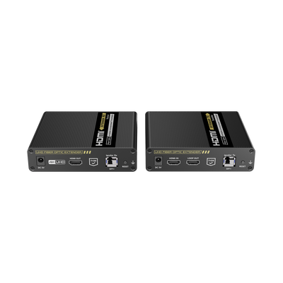 Kit Extensor HDMI por FIBRA ÓPTICA 10G a 40 Km | Resolución 4K@60Hz | Monomodo (SMF) | IPCOLOR PIXEL | Cero Latencia | Sin Comprimir | S/PDIF / ARC / RS-232 | Salida Loop | Transceptores Ópticos (GBIC) Incluidos | IR bidireccional.