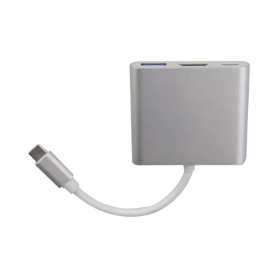 Adaptador Multipuerto USB-C 3.1 A HDMI 4K / USB 3.0 / USB – C /  Alta Velocidad de Transmisión de Datos / Admite Carga Rápida (PD) en el Puerto USB – C