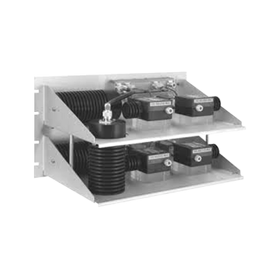 Combinador Hibrido para Rack 19", 400-512 MHz, 2 Canales, Doble Aislador, 100/ 150 Watt, N Hembras.
