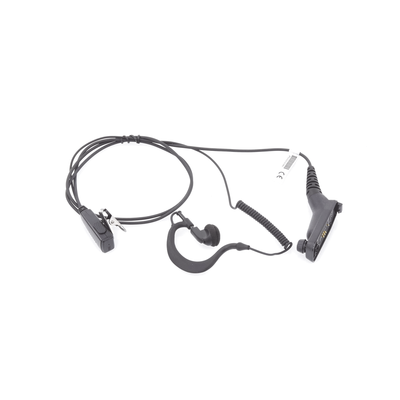 Micrófono de Solapa con Audífono Ajustable al oído. Para Radios XPR6500/XPR6550/DGP4150/DGP6150