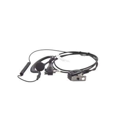 Micrófono de solapa con auriculares de gancho en forma de G para radios VX160/231/180/210/400