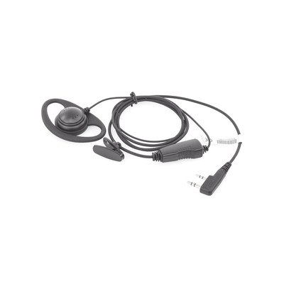 Micrófono de solapa con gancho auricular en forma de D para radios KENWOOD TK3230/3000/3402/3312/3360/3170,NX240/340/220/320/420