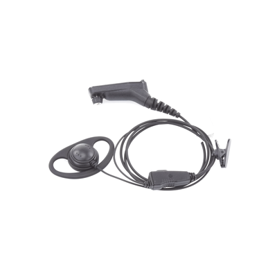 Micrófono de solapa con gancho auricular en forma de D para radios XPR6500/XPR6550/DGP4150/DGP6150