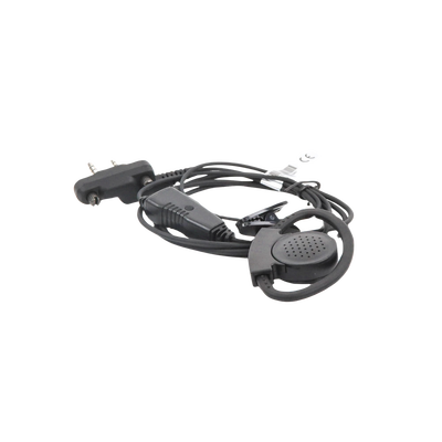 Micrófono de solapa con gancho auricular ajustable en forma de D para radios ICOM IC-F4003/ 4013/ 2000/ 4021/ 4031/ 4103/ 4210/ 4230, IC-F14// 3021/ 3013/ 3103/ 3003, IC-F1000/ 2000