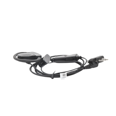 Micrófono de solapa con gancho auricular ajustable en forma de D para radios ICOM IC-F4003/ 4013/ 2000/ 4021/ 4031/ 4103/ 4210/ 4230, IC-F14// 3021/ 3013/ 3103/ 3003, IC-F1000/ 2000