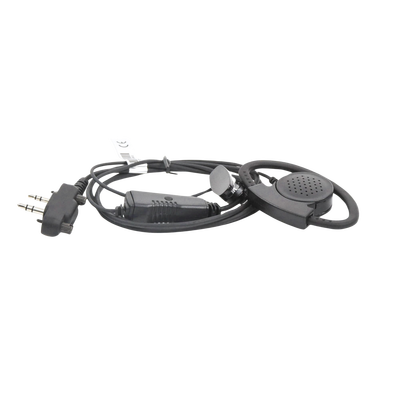 Micrófono de solapa con gancho auricular ajustable en forma de D para radios ICOM IC-F4003/ 4013/ 2000/ 4021/ 4031/ 4103/ 4210/ 4230, IC-F14// 3021/ 3013/ 3103/ 3003, IC-F1000/ 2000