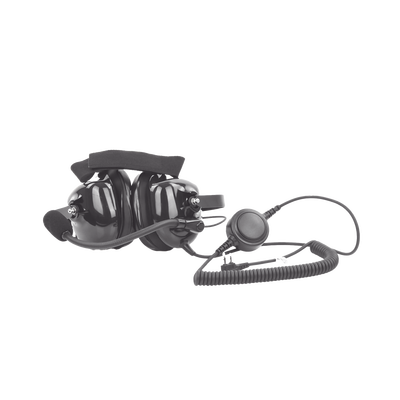 Auriculares con orejeras acolchonadas de gel con micrófono flexible con cancelación de ruido para radios Kenwood TK3230/3000/3402/3312/3360/3170,NX240/340/220/320/420