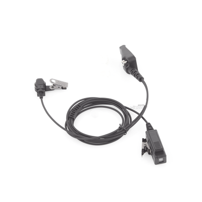 Micrófono de solapa de 2 hilos para KENWOOD Serie 80/ 90/ 140/ 180/ NX-200/ 410