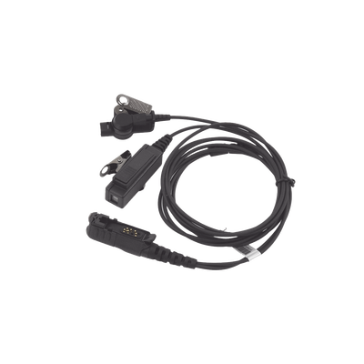Micrófono de Solapa con Audífono Ajustable al oído. Para radios DP2400, DP2600, XPR3300, XPR3500, DP3441, XiR P6600, XiR P6620, XiR E8608, XiR E8600, DEP550, DEP570, DGP8050 ELITE, XiR E8600, XiR E8606,MTP3100,