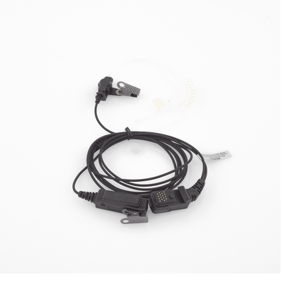 Micrófono - audífono de solapa con tubo acústico transparente para Radio Matra TPH700