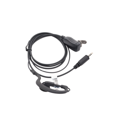 Micrófono - audífono de solapa ajustable al oído para KENWOOD PKT23K