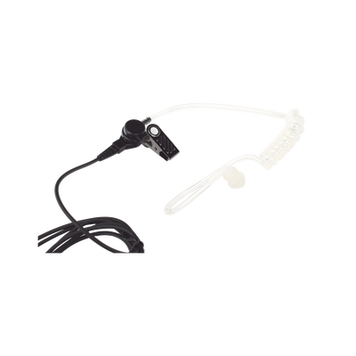 Micrófono - audífono de tubo acústico de grado médico transparente con conector de dos pines para KENWOOD y TXPRO