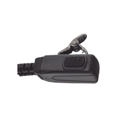 Micrófono - audífono de tubo acústico de grado médico transparente con conector de dos pines para KENWOOD y TXPRO