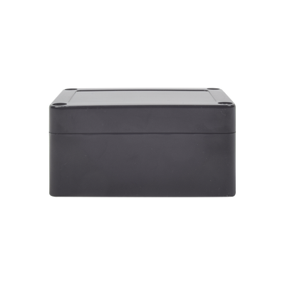 Gabinete Plástico Negro para Exterior (IP65) de 100 x 68 x 50 mm Cierre por Tornillos.