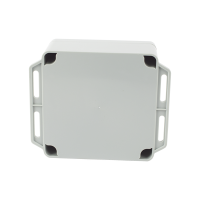 Gabinete Plástico Gris para Exterior (IP65) de 120 x 120 x 60 mm Cierre por Tornillos.
