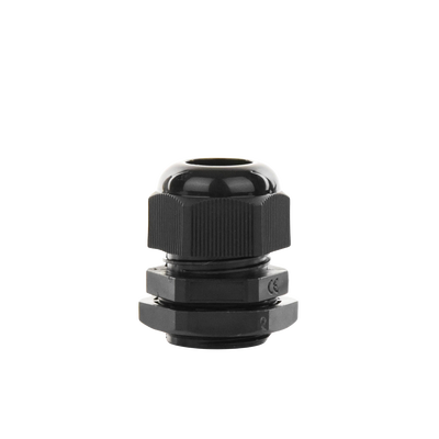 Conector Plástico Negro Tipo Glándula para Cable de 10 a 14 mm de Diámetro.
