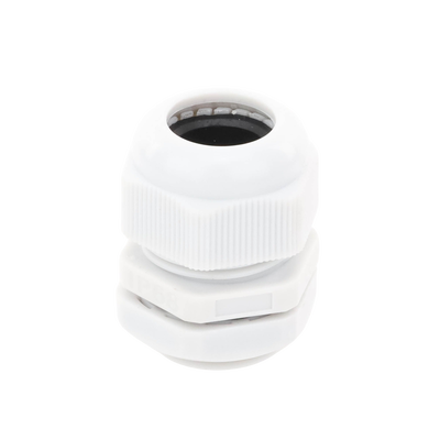 Conector Plástico Blanco Tipo Glándula para Rosca NPT 3/4"