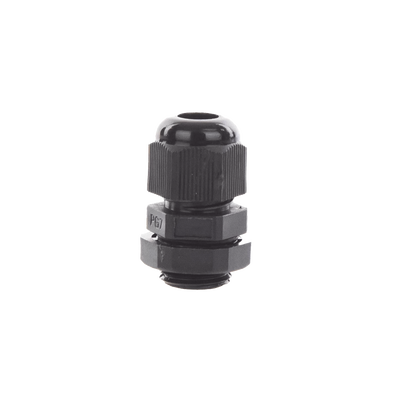 Conector Plástico Negro Tipo Glándula para Cable de 3.5 a 6 mm de Diámetro.