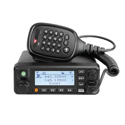 Radio Móvil Digital DMR Doble Banda VHF 136-174 MHz / UHF 400-480 MHz / 45W VHF / 35W UHF / DTMF / MIL-STD-810