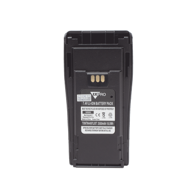 Batería de Li-Ion, 2500 mAh. Para radios EP-450/ DEP 450/CP200/CP250/PR400/GP3388/CP080/150/200.(incluye clip)