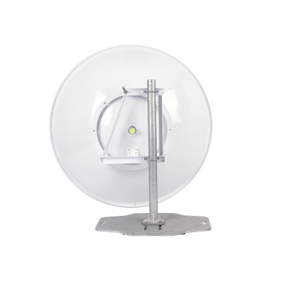 Antena direccional de 4 ft, 5.1 a 7.125 GHz, Ganancia 36 dBi, Conectores RP-SMA Hembra, Polarización doble, incluye montaje para torre o mástil