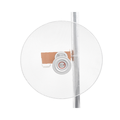 Antena direccional con diseño aerodinámico para minimiza la resistencia al viento, Ganancia de 30 dBi,  frecuencia (4.9 - 6.5 GHz), Polarización doble, incluye montaje para torre o mástil
