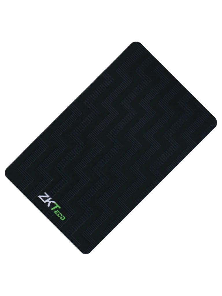 ZKTECO IDCOLORCARD - Tarjeta ID con Frecuencia de 125 kHz, Sin Folio Impreso, Grosor de 0.9 mm, Color Negra y con el Logo de ZKTeco