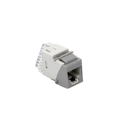 Jack Ultramax Cat5e, UTP, Tipo Keystone, Color Gris, Punch Down