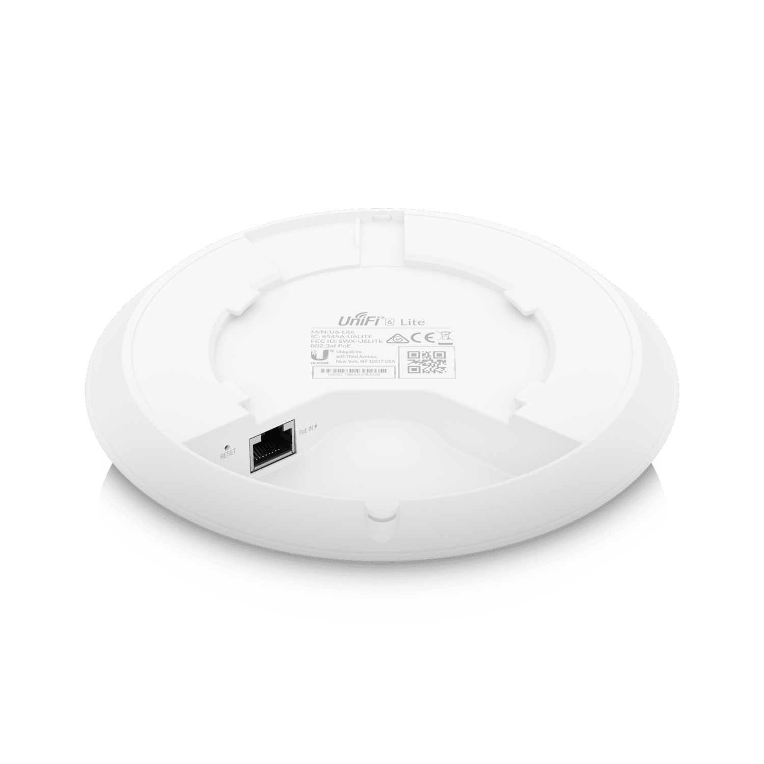 UBIQUITI U6-LITE - Punto de acceso 2x2 Wi-Fi 6 1.5 Gbps con radios de 5 GHz (MU-MIMO y OFDMA) y 2.4 GHz (MIMO)