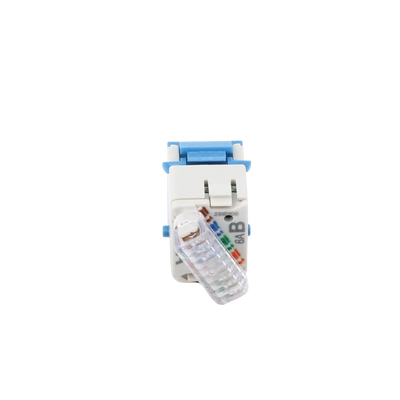 Jack Ultramax Cat6a, Utp, Tipo Keystone, Color Azul, Punch Down