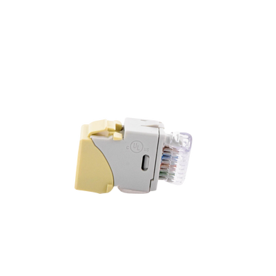 Jack UltraMAX Cat6A, UTP, Tipo Keystone, Color Marfil, Punch Down