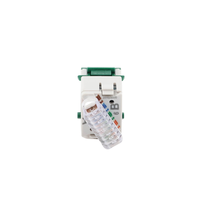 Jack Ultramax Cat6, UTP, Tipo Keystone, Color Verde, Punch Down