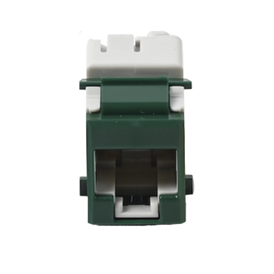 Jack Ultramax Cat6, UTP, Tipo Keystone, Color Verde, Punch Down