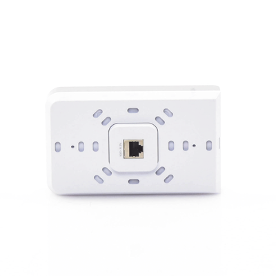 Access Point UniFI doble banda cobertura 180º, MI-MO 2x2 diseño placa de pared con dos puertos adicionales, hasta 100 usuarios Wi-Fi