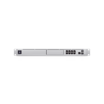 UniFi OS Console: Dream Machine Special Edition, 8 puertos LAN RJ45 con POE, 1 LAN SFP+, 1 WAN 2.5G RJ45  y 1 WAN SFP+, 128 GB de memoria interna. Todas las aplicaciones UniFi integradas