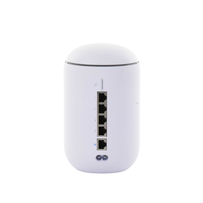 UniFi Dream Router con WiFi 6, 4 puertos LAN Gigabit de los cuales 2 son POE 802.3af. Aplicaciones UniFi Network, Protect y Access pre-instaladas. Pantalla LCD