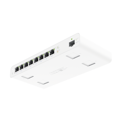 UISP Switch Gigabit PoE Pasivo de Capa 2 con 8 Puertos para Implementaciones MicroPoP