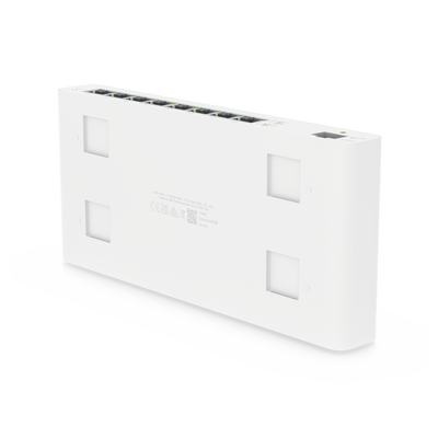 UISP Switch Gigabit PoE Pasivo de Capa 2 con 8 Puertos para Implementaciones MicroPoP