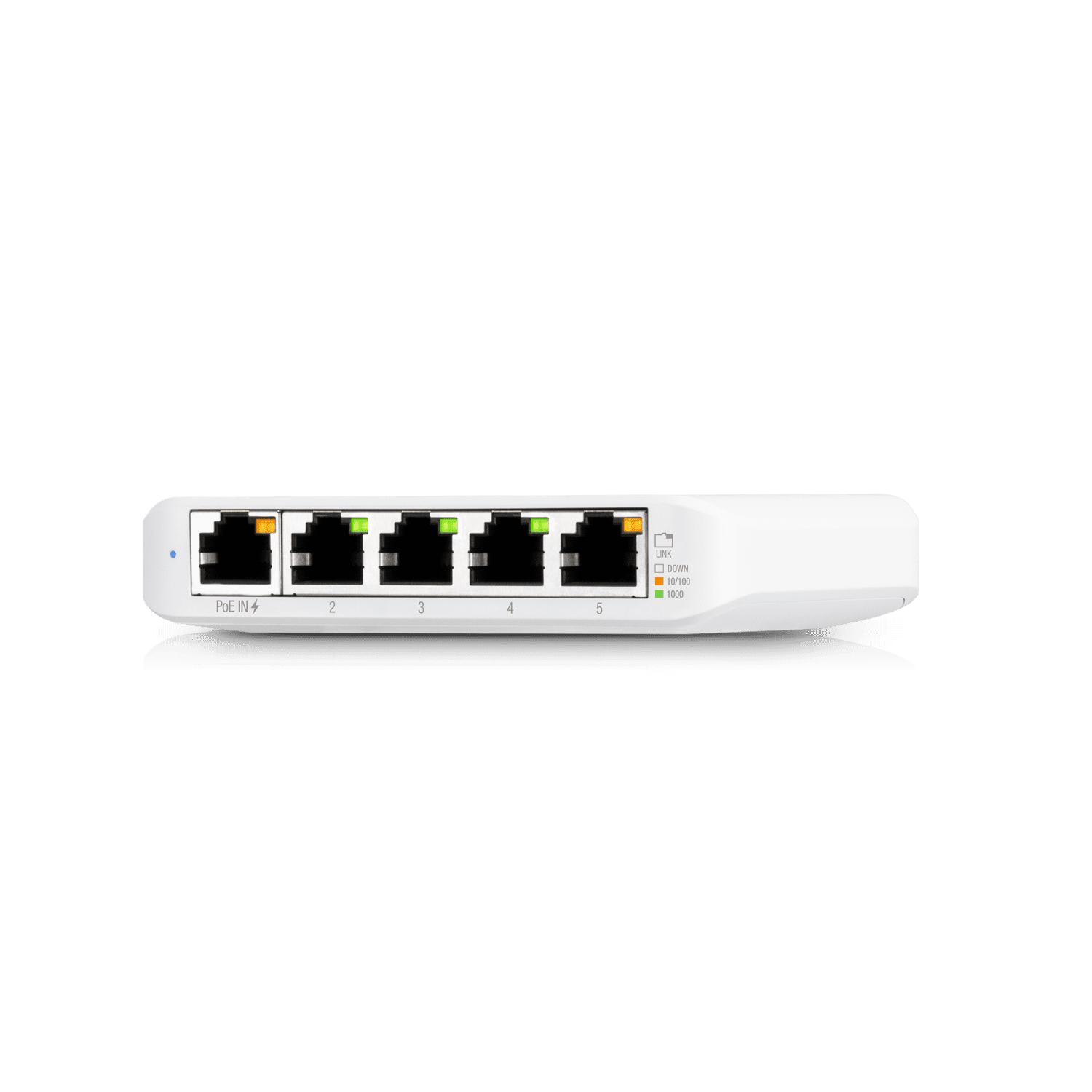 UBIQUITI USW-FLEX-MINI Switch UniFi Administrable Compacto de 5 Puertos 10/100/1000 Mbps, entrada de PoE 802.3af/at