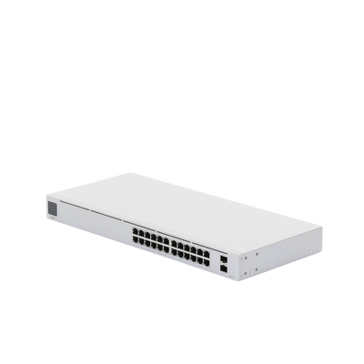 UniFi Switch USW-24-POE Gen2, Capa 2 de 24 puertos (16 puertos PoE 802.3af/at + 8 puertos Gigabit) + 2 puertos 1G SFP, 95W, pantalla informativa