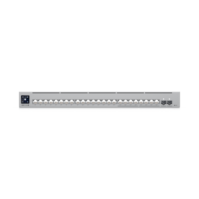 UniFi Switch Pro Max 24 POE, 24 puertos (8 puertos POE++ 2.5 GbE y 16 puertos GbE POE+), 2 puertos SFP+ 10G, 400W, pantalla táctil