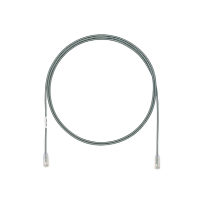 Cable de Parcheo UTP Cat6A, CM/LSZH, Diámetro Reducido (28AWG), Color Verde, 0.3 Metros (1 Pie)