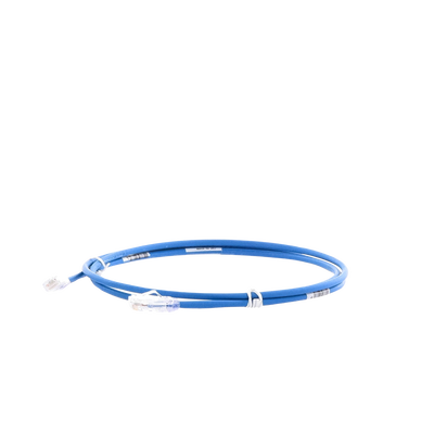 Cable de Parcheo UTP Cat6A, CM/LSZH, Diámetro Reducido (28AWG), Color Azul, 1.52 Metros (5 Pies)