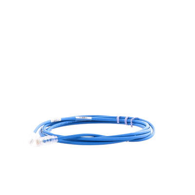 Cable de Parcheo UTP Cat6A, CM/LSZH, Diámetro Reducido (28AWG), Color Azul, 2.44 Metros (8 Pies)