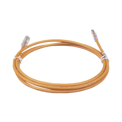Cable de Parcheo TX6, UTP Cat6, 24 AWG, CM, Color Naranja, 1.52 Metros (5 Pies)