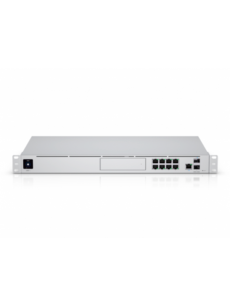 UBIQUITI UDM-PRO - UniFi Dream Machine Pro con 1 puerto WAN 10G SFP+, switch de 8 puertos Gigabit RJ45 y bahía para dis  duro de 3.5", en formato 1UR.