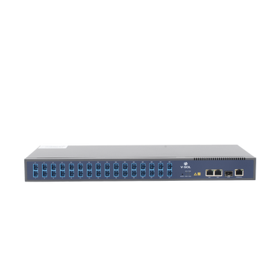OLT de 1 GPON puerto con Splitter de 1 a 32 SC/UPC Incluido  + 3 puertos Uplink (2 puertos Gigabit Ethernet + 1 puerto SFP/SFP+) , hasta 128 ONUS