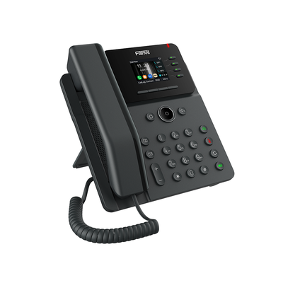 Teléfono IP Wi-Fi Empresarial,Bluetooth, 4 líneas SIP, pantalla a color 2.4", PoE, puertos Gigabit, conferencia local de 6 vías.