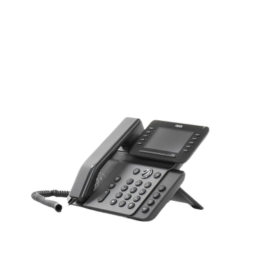 Teléfono IP Empresarial Esencial WiFi / Bluetooth, 20 líneas SIP, pantalla a color 4.3" ajustable, PoE, puertos Gigabit, conferencia local de 6 vías.